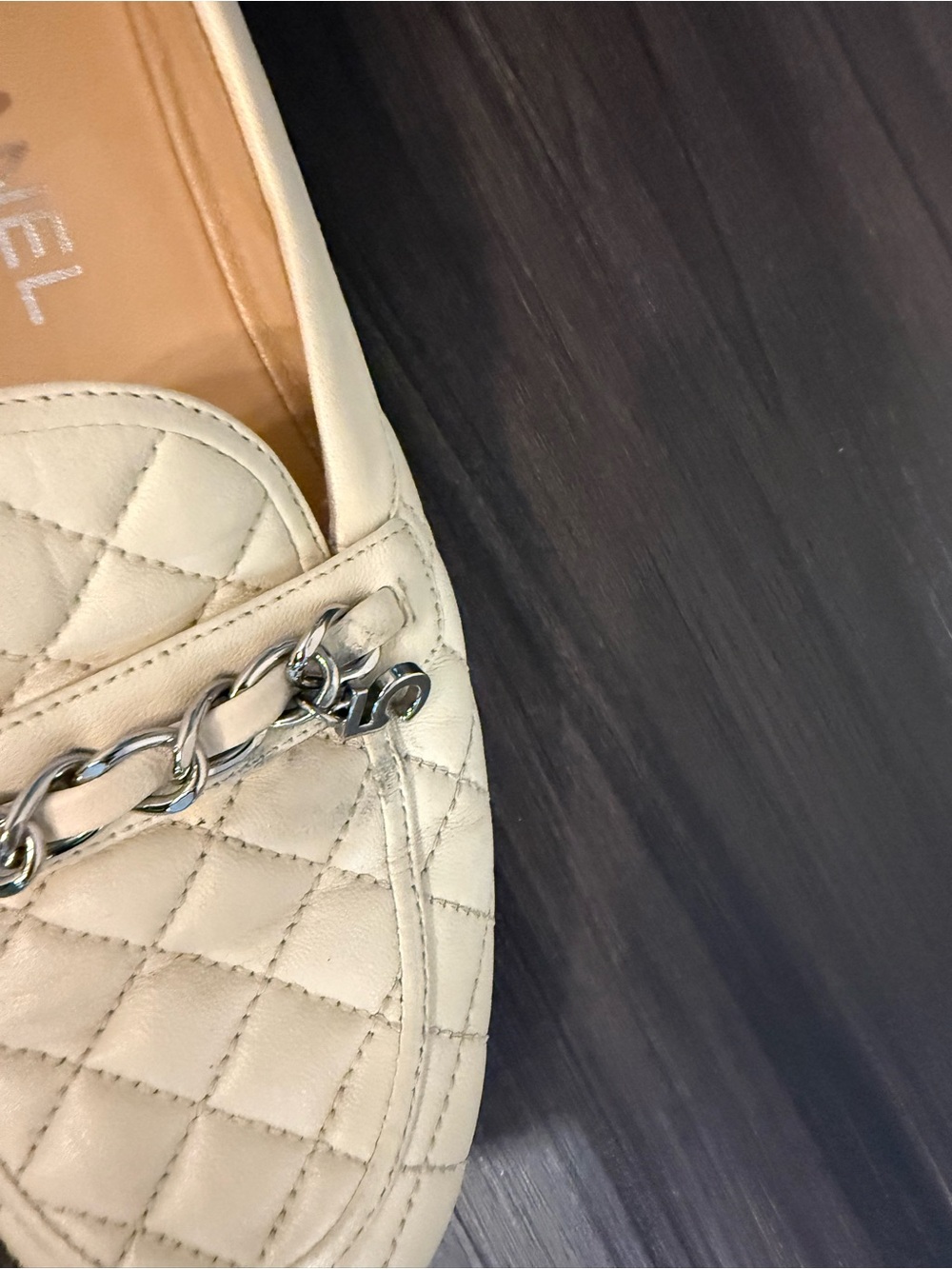 Chanel Lambskin Quilted Chain CC Loafers – Size 37 / 7 - Picture 3 of 7